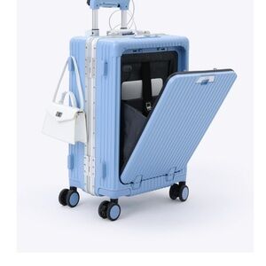 Light Blue Hard Shell Suitcase